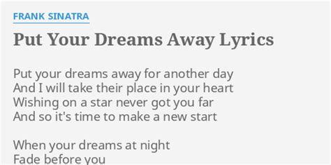 put your dreams away lyrics